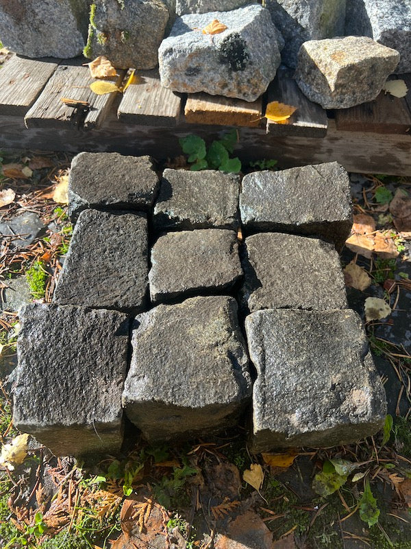 Diabaskleinpflaster 8-11cm gebraucht dunkelgrau/anthrazit Bild 2