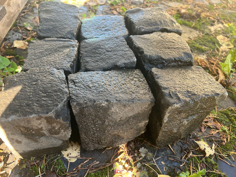 Diabaskleinpflaster 8-11cm gebraucht dunkelgrau/anthrazit Bild 6