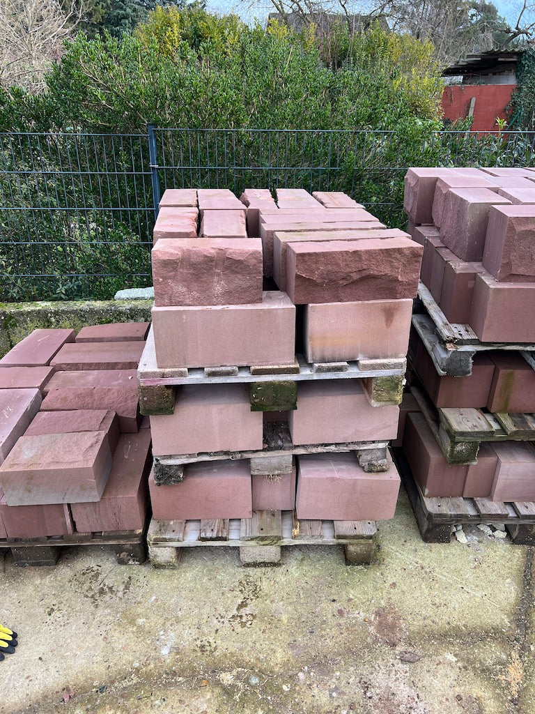 Mainsandstein, neu, rot - verschiedene Produkte Bild 3